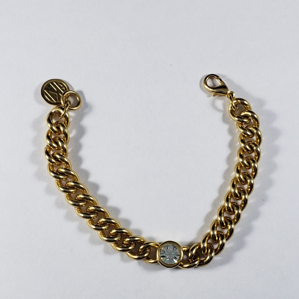 Vintage Anne Klein gold toned chunky bracelet